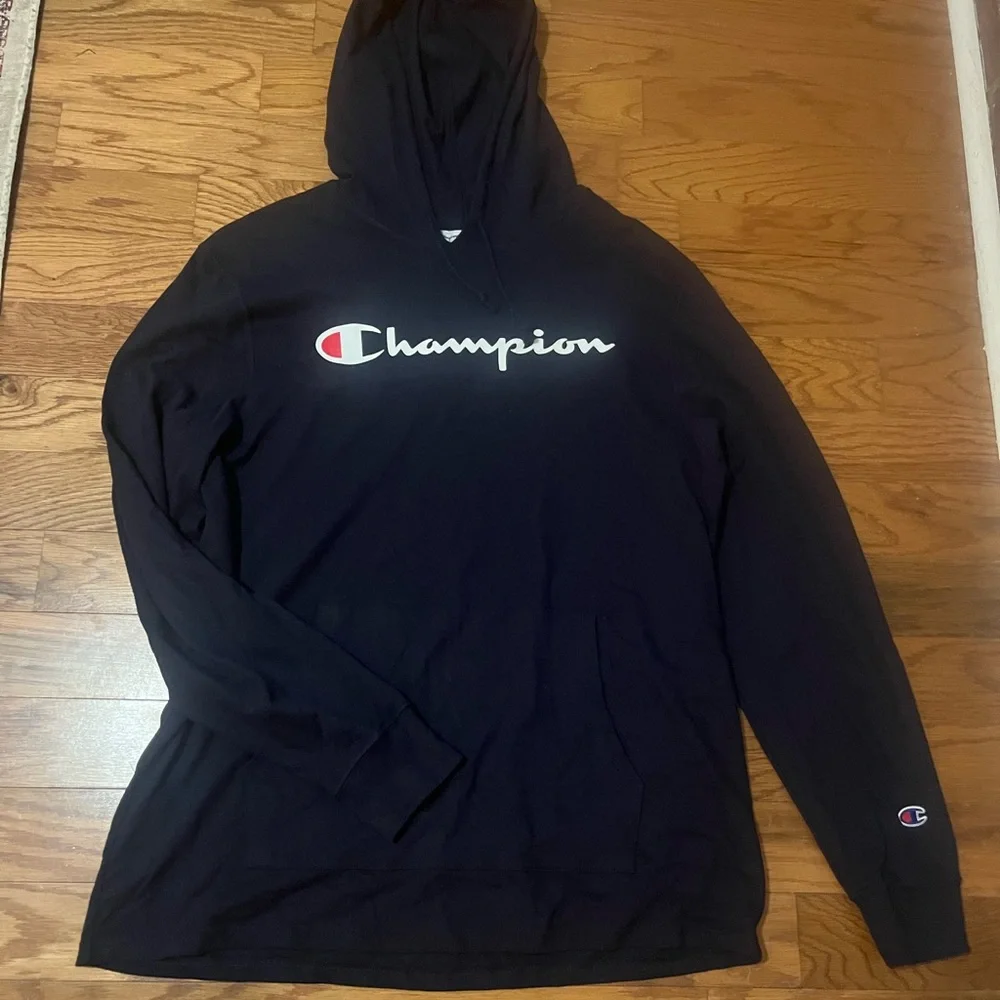 Champion Middleweight t-shirt Men's Navy Hoodie - Picture 2 of 5
